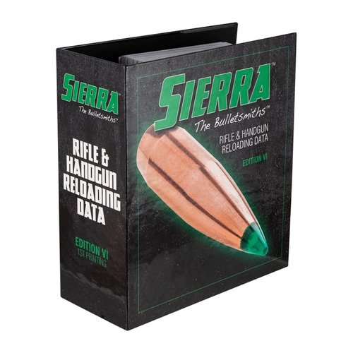 Sierra Bullets 6. utgave av Rifle & Handgun Reloading Manual gir oppdatert informasjon, anbefalinger, historie om patroner og nyttige vedlikeholdstips.