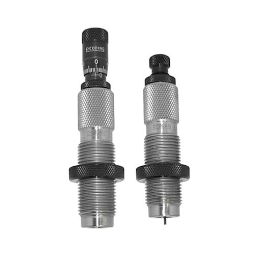 Premium Full Length Die Set for 6.5 PRC gir deg presisjon med Carbide Size Button og Bullet Seating Micrometer for optimal ladning.
