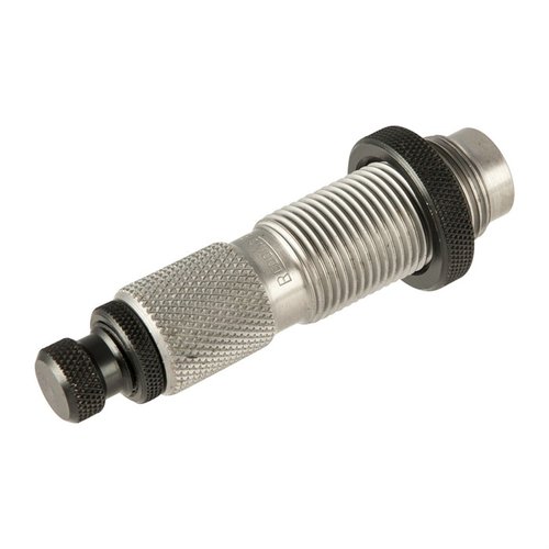 Redding Type S Bushing Full Length Dies gir presis full lengde resizing med nøyaktig kontroll av hylsehodet, justerbar og selvsentrerende for optimal konsentrisitet.