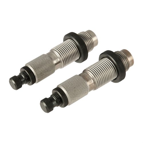Redding FL Die Sets inkluderer full length sizing die og standard seating die, perfekt for presis og pålitelig lading av 6.5 PRC patroner.