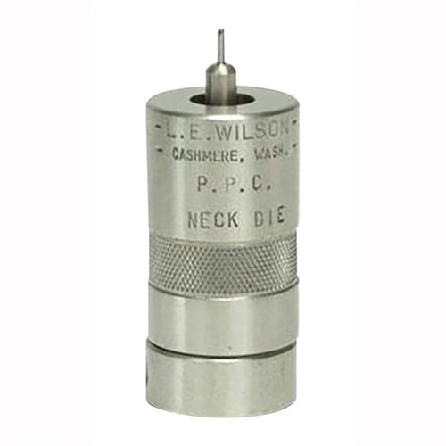 L.E. WILSON STAINLESS NECK SIZING DIES gir deg kontroll over nakkeforming, forbedrer konsentrisitet og forlenger messingens levetid. Brukes med Arbor Press.