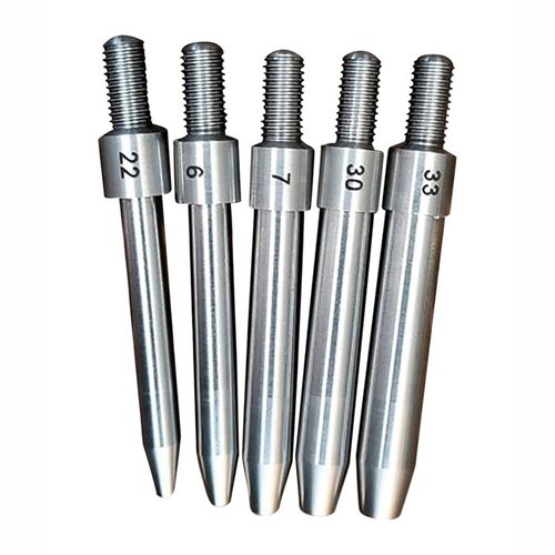 L.E. WILSON Expanding Mandrels gir en jevn nakke diameter på nye brass cases, noe som sikrer konsistent settedybde og riktig nakke spenn.