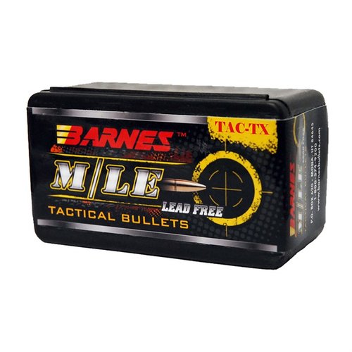 BARNES TAC-TX™ 30 kaliber kuler gir presisjon, kontrollert dobbel diameter ekspansjon og bedre vektbevaring enn blykuler, perfekt for alle avstander.