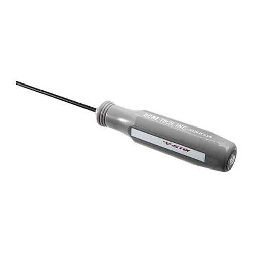 Bore Tech V-Stix tilbyr en slitesterk og kjemikalieresistent rengjøringsstang med ergonomisk håndtak og fargekodede kaliber, uten høy pris.
