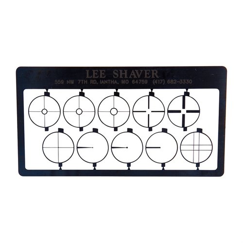 POST & APERTURE CARD fra LEE SHAVER er ideell for silhuettskyttere, med tynnere og mer allsidige crosshairs som ikke skjuler målet ditt.