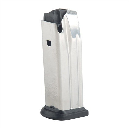 XDM COMPACT 13RD 9MM MAGAZINE gir pålitelig mating med sitt rustfrie stål, glatte overflate og høy kapasitet, perfekt for taktiske situasjoner.