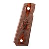 Cocobolo Checkered Cross Cannon grepaneler for Springfield 1911 gir et elegant utseende med en beveget Mag Well. Selges som individuelle grep.