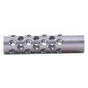 Denne multi-port muzzle brake reduserer følt rekyl og munnrise med 42 porter for maksimal kontroll. Krever gunsmithing for tilpasning.