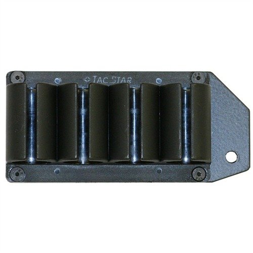 SIDE SADDLE SHELL HOLDER fra LYMAN gir rask tilgang til ekstra patroner uten permanente endringer, passer Remington 870/1100/1187 og er laget av lett nylon.