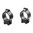 TALLEY 1" LOW (0.35") 11MM CZ RINGS, BLACK