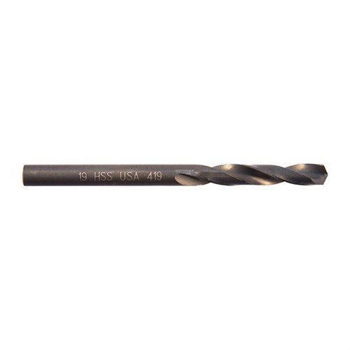 Triumph Twist Drill Co. Short Length Wire Gauge Drills er laget av høyhastighetsstål, ideelle for presisjonsarbeid i trange rom med skarpe kuttekanter.