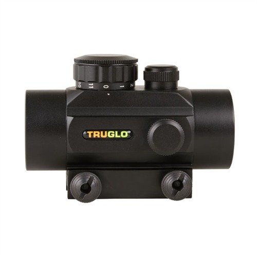 TRUGLO 30mm Red Dot Sight tilbyr ubegrenset øyeavstand, bredt synsfelt, 5 MOA prikk, 11 lysstyrkeinnstillinger og vanntett design for pålitelig bruk.
