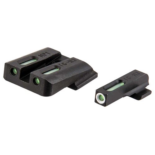 TFX sikter fra TRUGLO gir enestående synlighet med Swiss Tritium og fiberoptikk, beskyttet mot kjemikalier og rust, perfekt for S&W M&P.