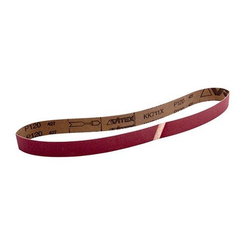 SANDING BELTS, 1" x 30" med 120 grit, perfekt for Raytech Expanding Sanding Drums. Langvarig og effektiv med Compact Grain teknologi for optimal finish.