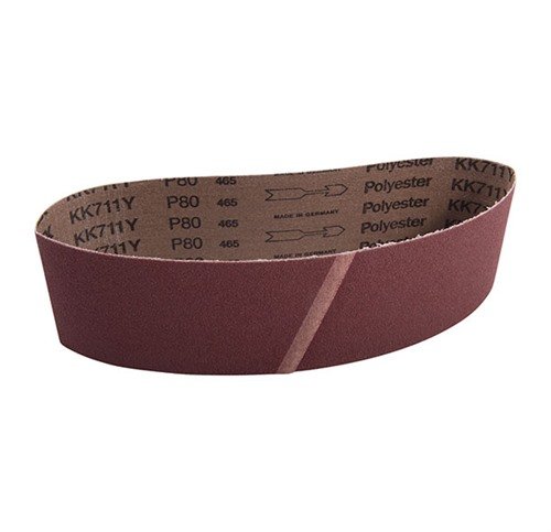 VSM SANDING BELTS 80 GRIT 3" x 25 7/32" er laget av resin-bundet aluminiumoksid, gir langvarig ytelse og passer perfekt til Raytech Expanding Sanding Drums.