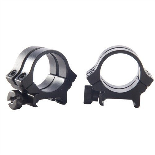 QUAD LOCK RINGS gir dobbel klamping med to kapsler per base, 210° dekning sikrer jevn trykk og forhindrer rotasjon av kikkertsiktet. Lett aluminiumkonstruksjon.