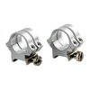 QUAD LOCK RINGS gir dobbel festekraft med to lokk per base, 210° dekning for jevn trykkfordeling og aluminiumkonstruksjon for lav vekt.