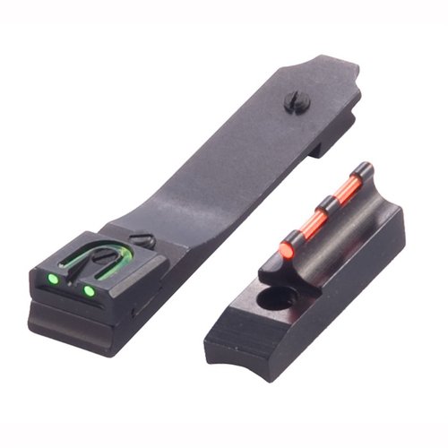 MARLIN 60 FIRE SIGHT SET gir deg presise, justerbare sikter med grønn fiberoptikk bak og rød frontbead, perfekt for bedre målretting på din Marlin.