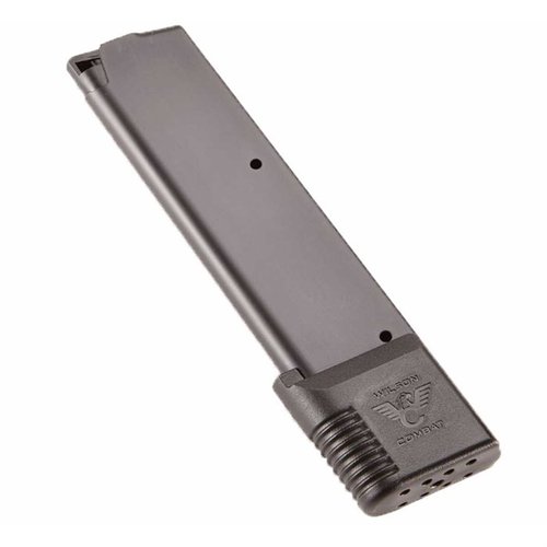Wilson Combat 47 Series 10-runders magasin til 1911, laget av rustfritt stål, med forsterket polymerbase og selvsmørende Nylon ETM-follower for pålitelighet.