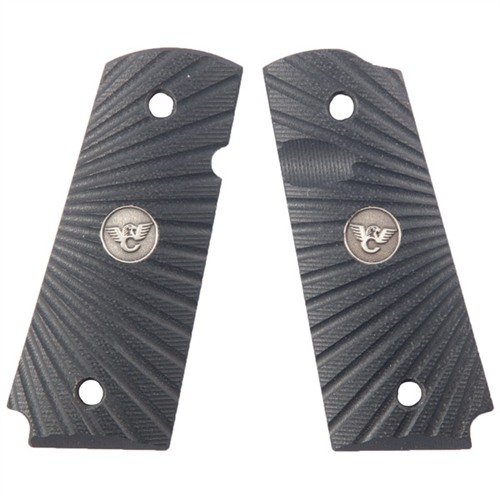 1911 G10 grips i svart G10 med unik starburst-design, ambidextrous safety, og magasinutløpsskallop for optimal grep og komfort.
