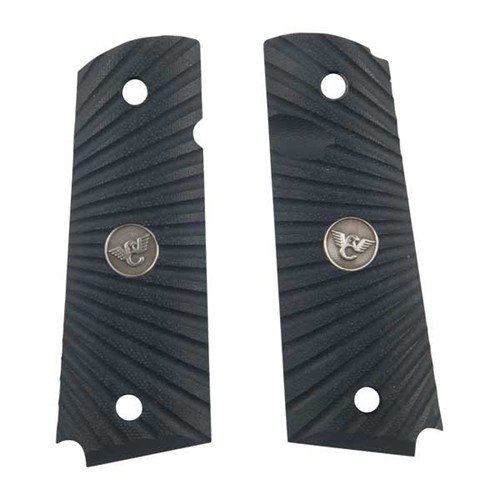 1911 G10 grips i svart G10 med unik starburst-design, ambidextrous safety, og magasinutløpsskallop for optimal funksjonalitet og grep.