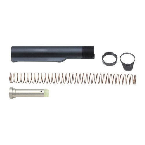 Wilson Combat AR-15 Super-Stoc Kit gir deg en robust receiver extension i 7075-T6 aluminium, kompatibel med Mil-Spec stokkene for optimal ytelse.