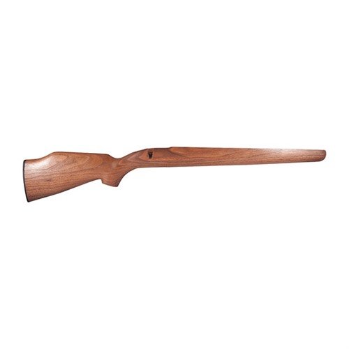 Ekte valnøtt gir en tradisjonell utseende og holdbar finish for Mauser og Savage 110 rifler, med enkel tilpasning for større løp.