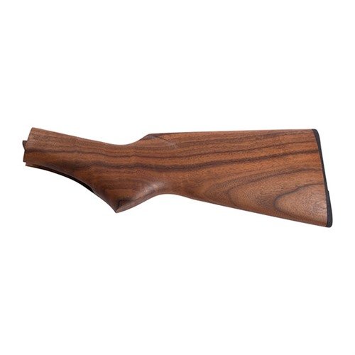 MARLIN 336 Pistol Grip Stock i amerikansk valnøtt gir en holdbar erstatning med utmerket værmotstand og enkel reparasjon av skader; 95% innarbeidet.