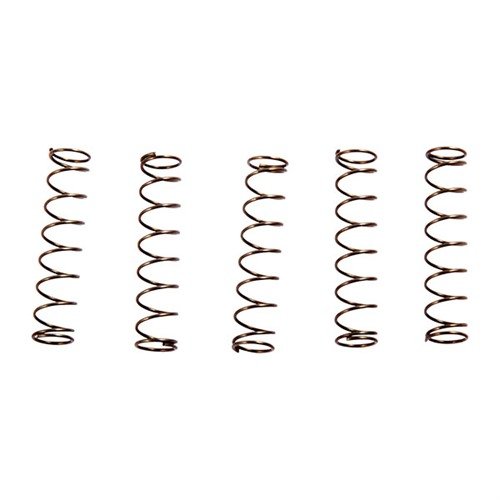 Ekte, Mil-spec kvalitetsfjærer for AR-15/M-16 som er perfekt for å erstatte slitte eller tapte deler. Leveres i pakker med 5, ideelt for nødsett.