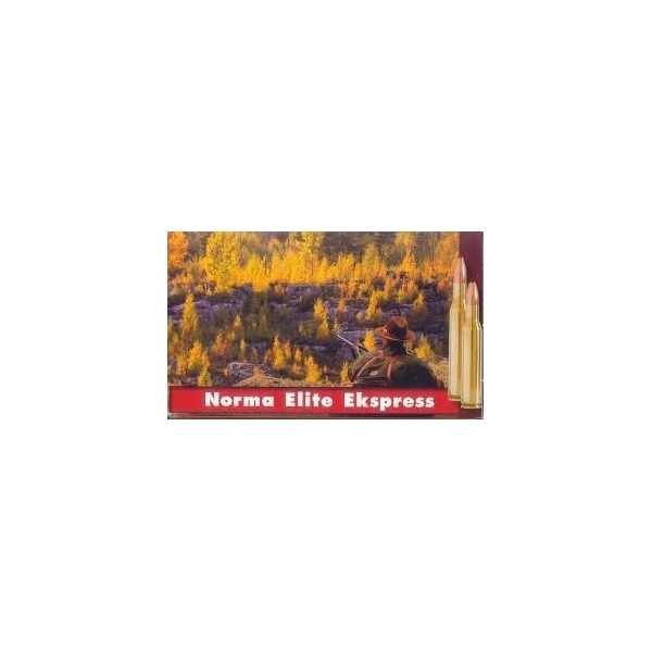 Norma Elite Ekspress 6,5x55 gir utmerket presisjon og effektiv ekspansjon, perfekt for storviltjakt med konvensjonell blykule. Eske med 20 patroner.