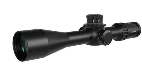 KAHLES K525i REFINED 5–25x56 tilbyr høy optisk ytelse, presise 0,1 MRAD-justeringer og belyst retikkel i FFP for optimal kontroll ved lange avstander.